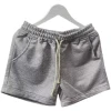 Cross-border foreign trade summer trend solid-color casual loose shorts, men's sportswear pants, simple pants, casual and versatile Item Picture